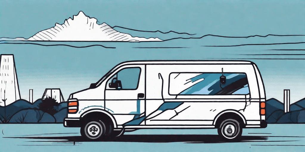 A mobile van with windshield repair tools inside